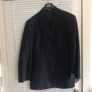 Navy Blue 3 button brooks Brothers suit w/pants